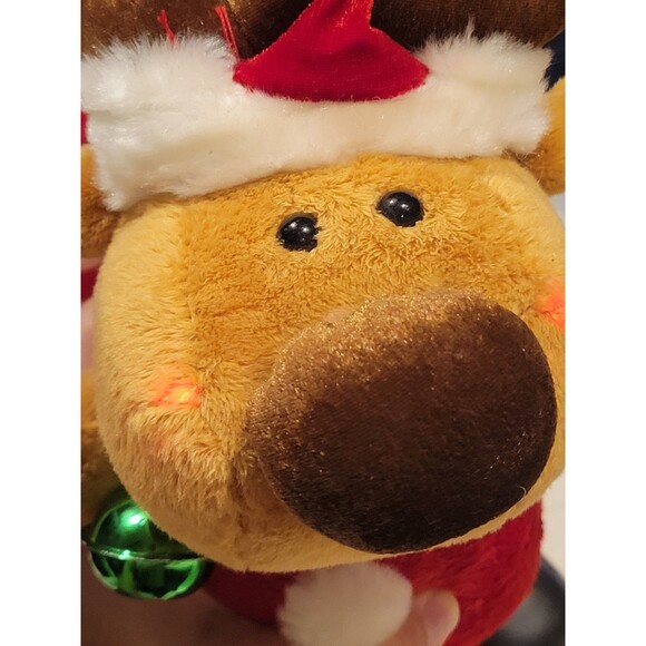 13" Dan Dee Animated Moose Jingle Dance Sing Lights Jingle Bells Christmas Plush - Picture 7 of 8